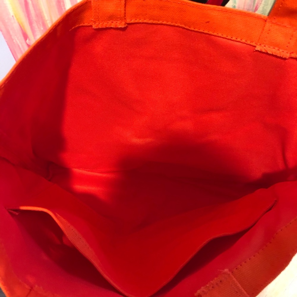 Slate Magazine Promo Orange Canvas Tote Bag - Bright & Durable Reusable Shopper - Picture 6 of 6